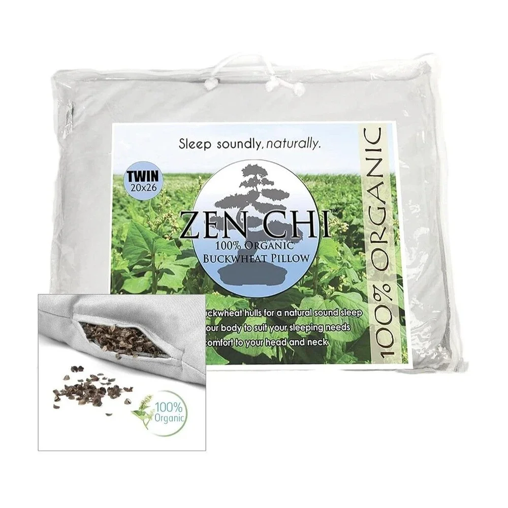 ZEN CHI Buckwheat Pillow - Organic Twin Size (20
